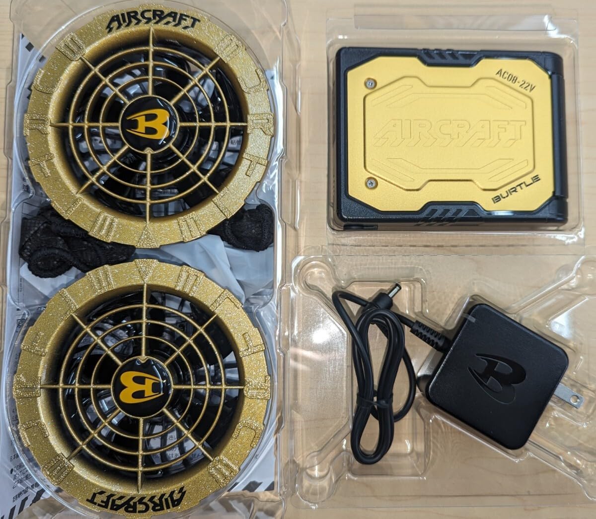 良品】空調服 バートル エアークラフト メタリックゴールド AC08-2 72